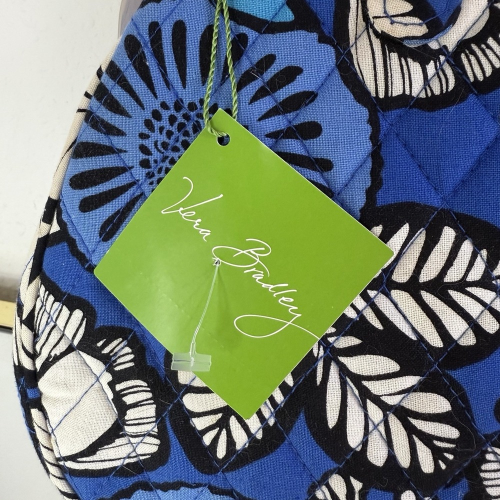 NEW VERA BRADLEY Blue Bayou Snap On kiss lock, Purse, Crossbody Removable Strap - Picture 14 of 16